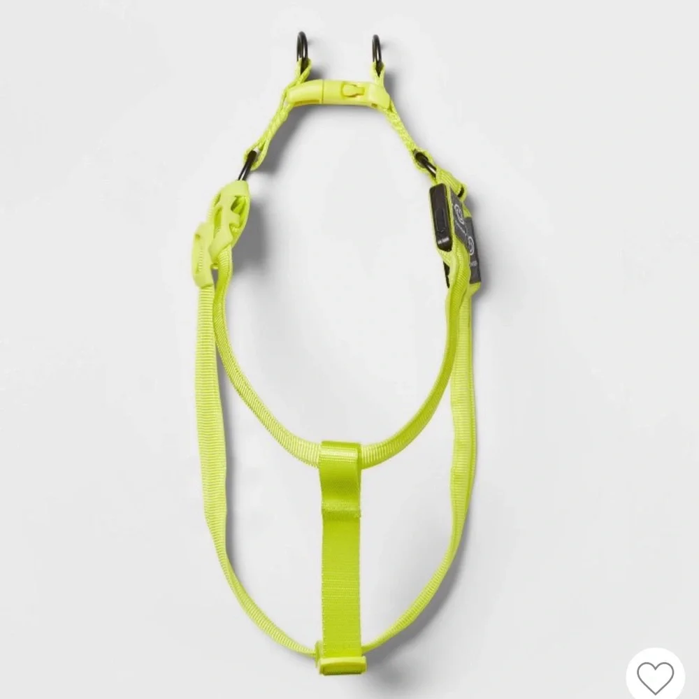 LED Rechargeable Dog Harness - Medium- Vibrant Green Boots & Barkley